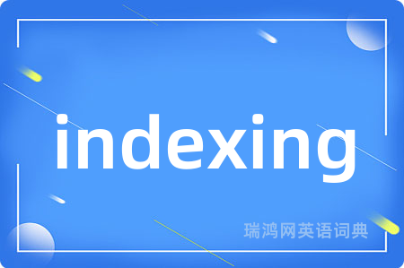 indexing